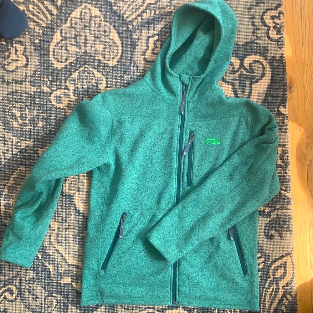 Mens Stio Wilcox fleece hoodie size M